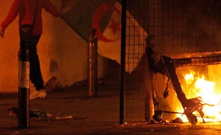 Incidents dans les rues de Marseille après la défaite de l'Algérie contre l'Egytpe, le 14 novembre 2009.