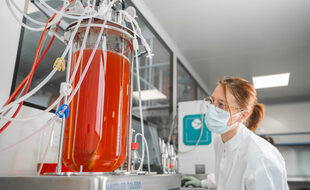 Un bioréacteur de la start-up TreeFrog Therapeutics, spécialisée dans la thérapie cellulaire.