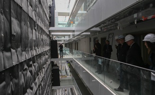 Le Cardo, bâtiment universitaire qui accueillera notamment Sciences po Strasbourg . Le 2 mai 2019.