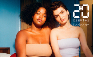 Illustration de deux jeunes femmes sur un lit