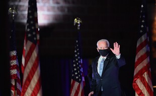 Joe Biden à Wilmington, samedi soir.