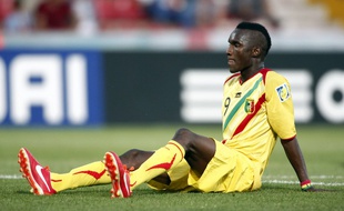 L'attaquant Adama Niane sous le maillot du Mali (U20).