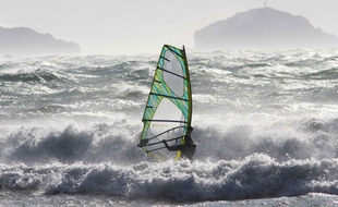 Illustration planche à voile