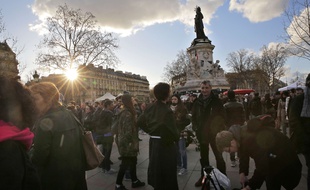 La place de la République, à Paris, où se prépare une nouvelle