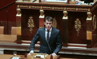 Le Premier ministre Manuel Valls, le 25 novembre 2015 à l'Assemblée nationale à Paris