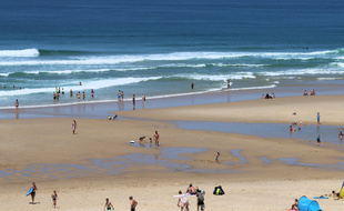 Plage à Carcans en juin 2021