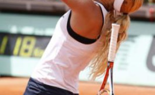 Kristina Mladenovic, après sa victoire en finale dames junior, le 7 juin 2009 à Roland-Garros.