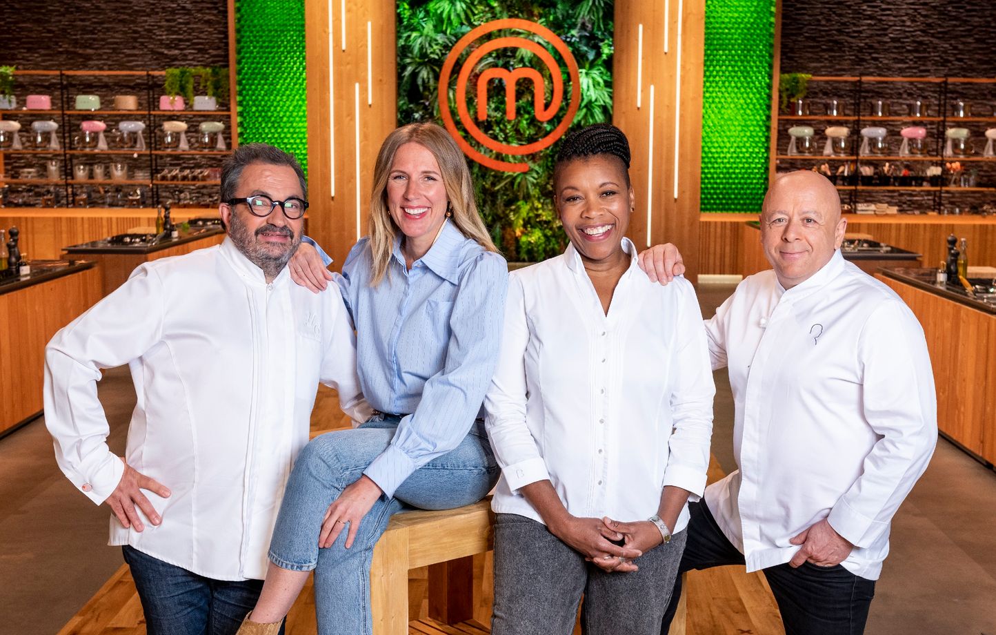 Yves Camdeborde, Agathe Lecaron, Georgiana Viou et Thierry Marx dans « Masterchef »