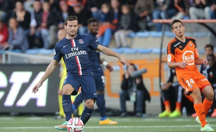 Yohan Cabaye lors de la rencontre entre Lorient et le PSG le 1er novembre 2014.