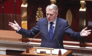 Jean-Marc Ayrault lors de son discours de politique générale à l'Assemblée nationale, le 3 juillet 2012.