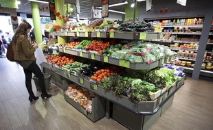 Illustration: Un supermarché.