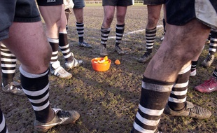 Une équipe de rugby. Illustration