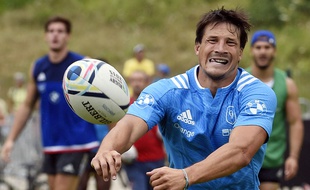 François Trinh-Duc à l'entraînement en juillet 2015.