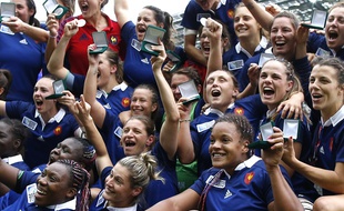 Les joueuses du XV de France le 17 août 2014
