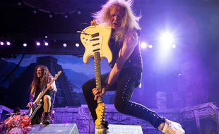 Iron Maiden en concert à Oslo, en juin 2016.