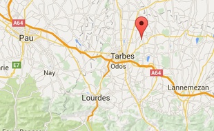 Localisation de Collongues, dans les Hautes-Pyrénées.