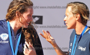 Capture d'écran d'une photo Instagram de Camille Muffat et Federica Pellegrini