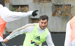 Gignac à l'entraînement.