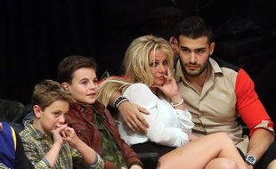 Sean Preston, Jayden James, et leur mère Britney Spears au côté de son compagnon Sam Asghari