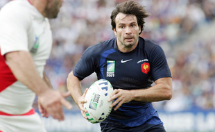 Christophe Dominici lors de France-Géorgie à la Coupe du monde 2007.