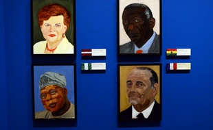 Portraits d'anciens dirigeants peints par George W. Bush, le 4 avril 2014.