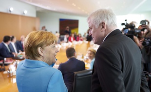 Angela Merkel et son ministre de l'Intérieur, Horst Seehofer.