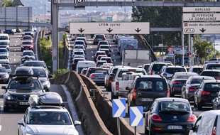Embouteillage à Lyon.