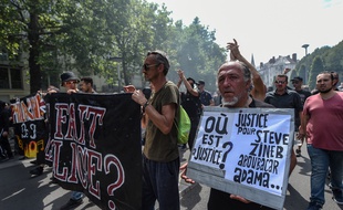 Manifestation contre les "violences policières" et en hommage à Steve, le 3 août à Nantes