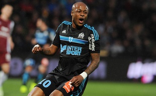 André Ayew lors de Metz-Marseille le 1er mai 2015.