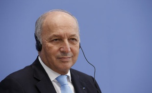 Laurent Fabius à Berlin le 15 octobre 2014.