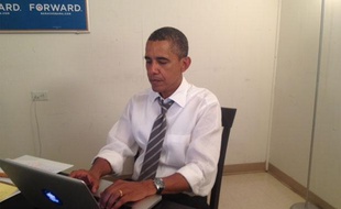 Barack Obama lors de son chat sur le forum Reddit, le 29 août 2012