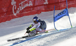 Alexis Pinturault a glané sa deuxième médaille des Mondiaux à Cortina, le 15 février 2021.