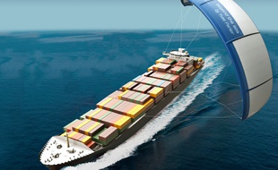 La société arcahonnaise d'Yves Parlier, Beyond the Sea, propose des solutions de traction de navires par kite.