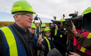 Le réalisateur James Cameron lors d'une conférence de presse le 28 septembre 2010 à Edmonton, au Canada.