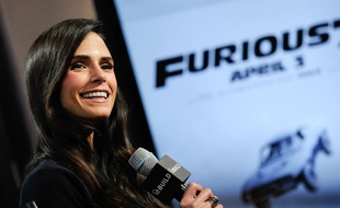 L'actrice Jordana Brewster pendant la promotion du film «Fast & Furious 7», à New York le 3 avril 2015.