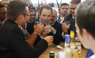 Benoît Hamon au Salon de l'agriculture, le 2 mars 2017 à Paris.