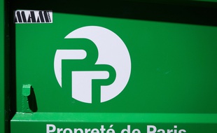 Illustration d'un conteneur de la propreté de Paris.