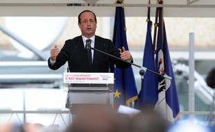 François Hollande lors de son meeting à Forbach, le 4 mai 2012.