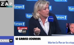 Capture d'écran du zap télé du 4 novembre 2013.