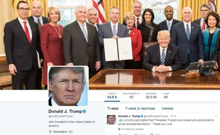 Le compte Twitter de Donald Trump