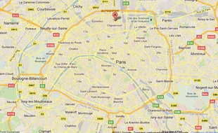 Google Maps du 18e arrondissement de Paris.