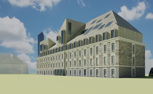 Le bâtiment du mess des officiers de la ZAC Bastide-Niel, accueillera l'école de commerce Essca