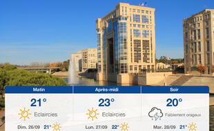 Météo Montpellier: Prévisions du samedi 25 septembre 2021