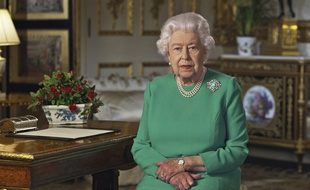 Elisabeth II, le 5 avril 2020.