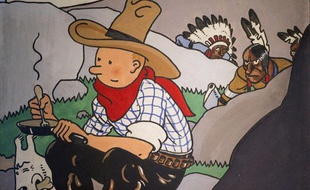 La couverture originale de «Tintin en Amérique» a été adjugée pour 1,3 millions d'euros le 2 juin à Paris.