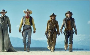 Jesse James (Melvil Poupaud), Lucky Luke (Jean Dujardin), Calamity Jane (Sylvie Testud), Billy the Kid (Michaël Youn).