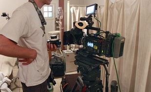 Un tournage de cinéma (illustration).