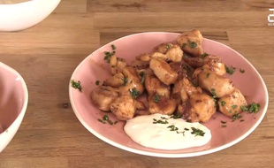 Le poulet au miel et au soja de Papilles et Pupilles.