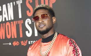 Le chanteur Usher à Los Angeles.