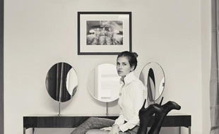 Capture d'écran de la photo recadrée de Dasha Zhikova publiée lundi sur le blog russe Buro 24/7.